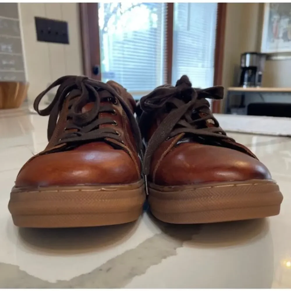 Arkbird Original Oxford Shoe Brown Leather Lace Up Mens Size 9 Low Top Sneaker